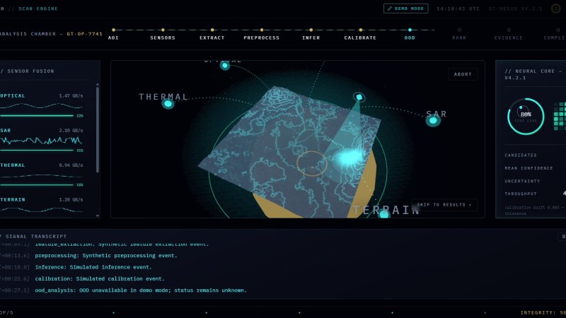 Multi-sensor terrain analysis and validation controls